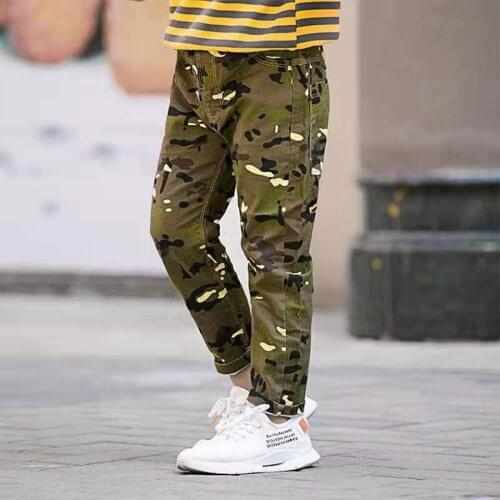 Fashion New Autumn Kids Baby Boy Casual Pants Cartoon Printed Children Clothes Elastic Waist Trousers Age For 4 6 8 10 12 13