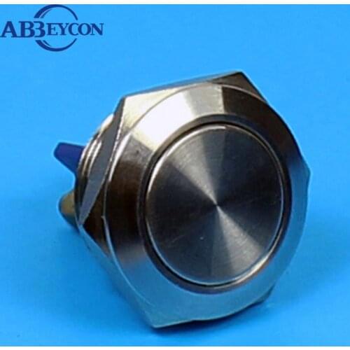 TY 1905 19mm Flat round head momentary screw terminal waterproof electrical switch