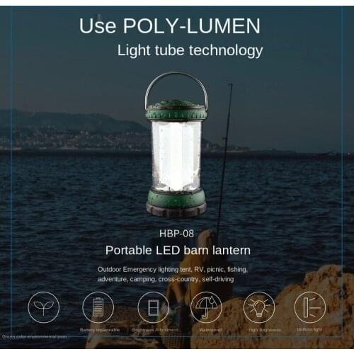 Outdoor camping portable portable horse lantern with adjustable brightness flashing LED temporary light distress signal light