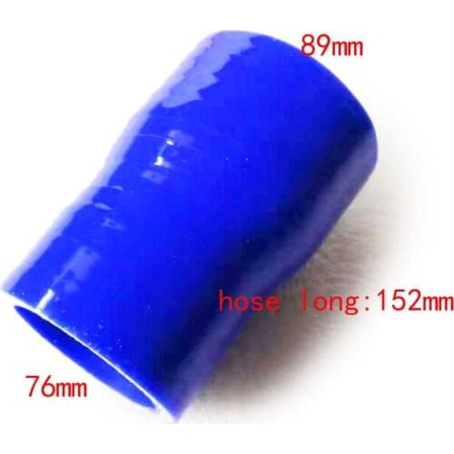Inside size ID:76/89mm hose long 152mm Straight reducer Silicone Coolant Hose custom