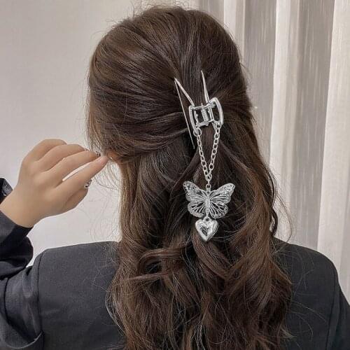 New Women Elegant Vintage Flower Butterfly Tassel Metal Hair Claws Hairstyle Make Headband Hair Clips Fashion Hair Accessories