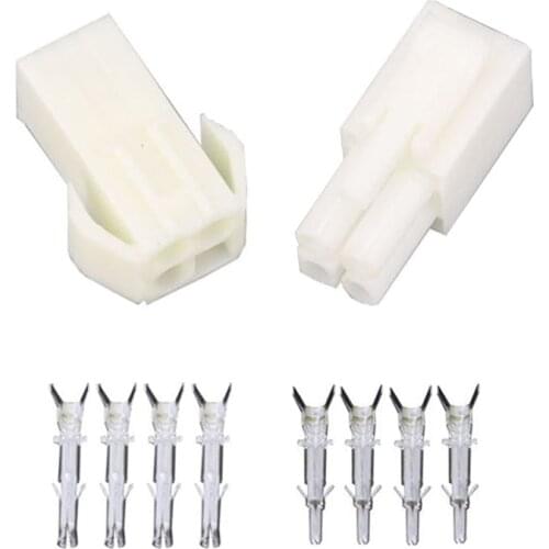 EL4.5-4P Small tamiya Electronic connector 4.5mm spacing EL-4.5 4P Multipole Connectors Male and Femal Plug + terminals