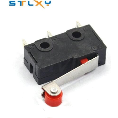 10Pcs Mini Micro Limit Switch Roller Lever Arm SPDT Snap Action LOT 5A 125v
