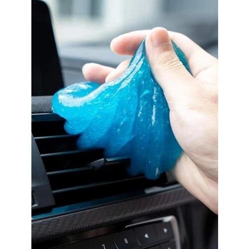 2PCS Car Magic Soft Sticky Clean Safe Rubber Dust Dashboard Air Vent Outlet Dashboard Remover Cleaner Dust Dirt Cleaning Tool