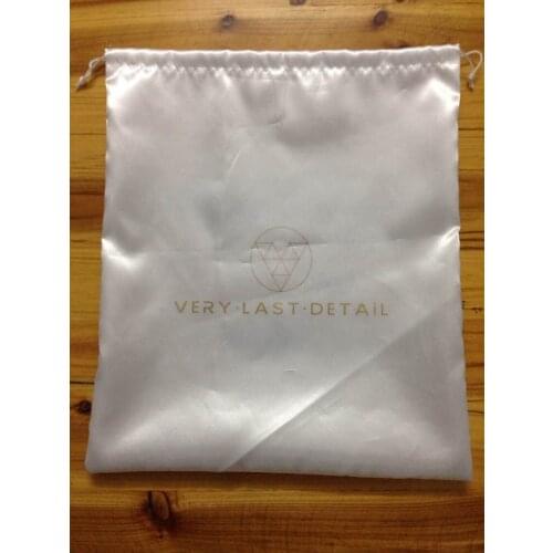 300pcs satin cheap drawstring bag 6.5*8cm jewelry bag wholesale custom gift pouch with 1 color logo ePacket shipping include