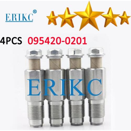 4PCS 095420-0201 Diesel Fuel Common Rail Pressure Limiter 0954200201 Releasing Valve For HOFFER 8029338