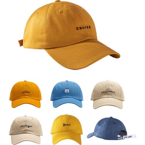 Baseball Cap Men Women Snapback Hat Student Cotton Spring Summer Solid Letter Embroidery 2021 New Outdoor Hip Hop Dad Hats