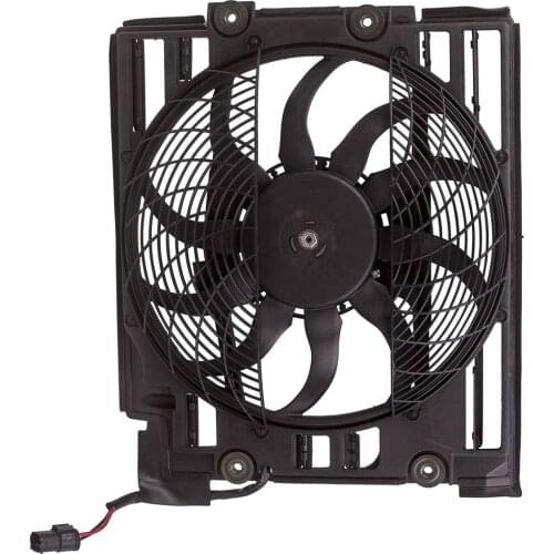 A/C Radiator Condenser Cooling Pusher Fan Fit BMW 5-Series 99-03 64546921946