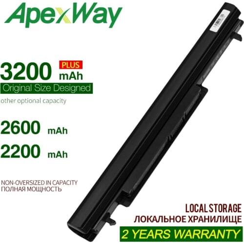 2200MAH 4 cells 14.8v Laptop Battery For ASUS A31-K56 A32-K56 K56CM A41-K56 A42-K56 K46V S40C S405CA K56CA U48C U58C A46C A46CB