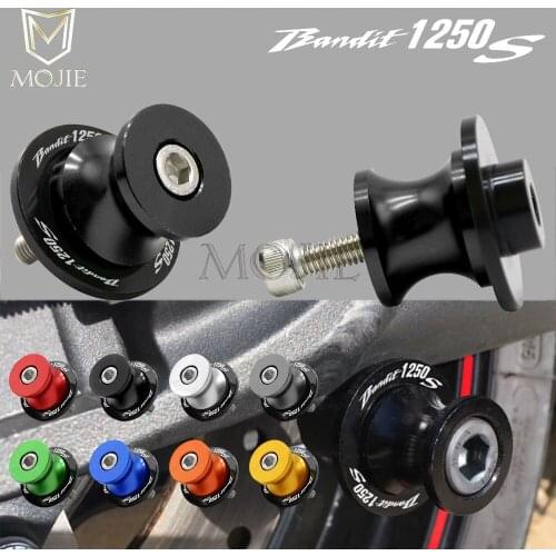For SUZUKI GSF1250S Bandit GSF 1250S 2007 2008 2009 8mm CNC Aluminum Motorcycle Swingarm Spools Slider Swingarm Stand Cover