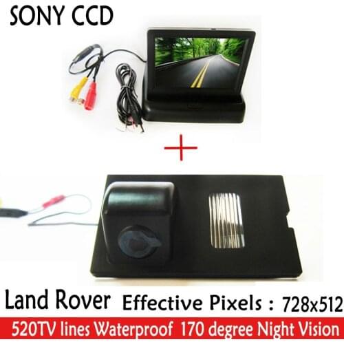 CCD SONY Car Parking Car rear-view camera with 4.3"monitor+car Camera for Land Rover Discovery Range Rover Sport Freelande