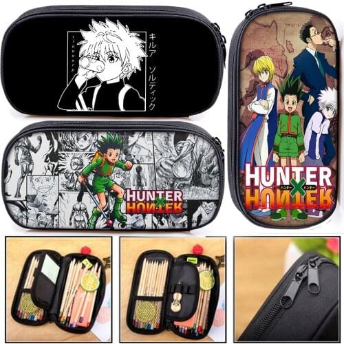 Anime HUNTERxHUNTER Cosmetic Case Pencil Bag Hunter X Hunter Bags HXH Killua Zoldyck Gon Freecss Chrollo Lucilfer Pencil Box