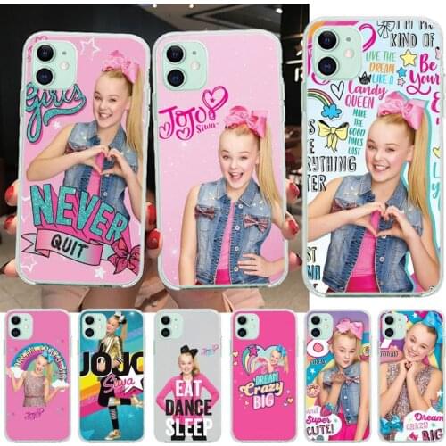 CUTEWANAN JoJo Siwa Bow Joelle Joanie Phone Case for iPhone 11 pro XS MAX 8 7 6 6S Plus X 5S SE 2020 XR cover