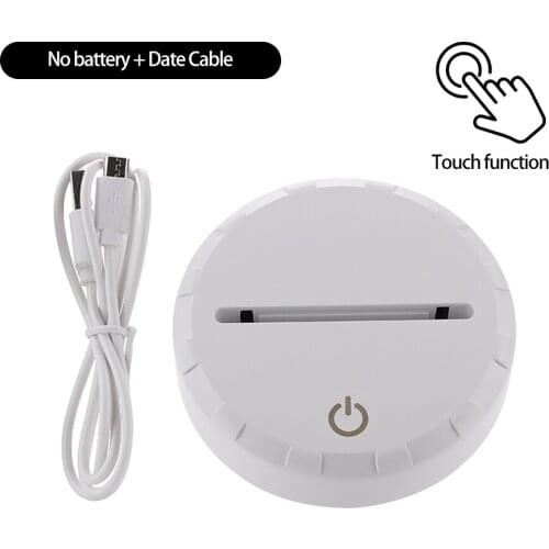 Lamp Holder Light Base 3D Touch Function Modern Romantic Home