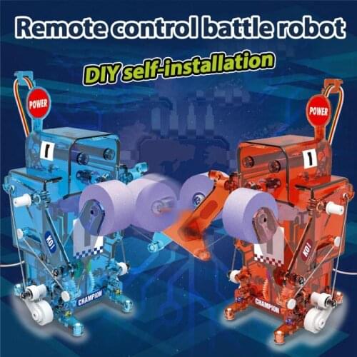 Electric Boxing Robot Game Assembled Sparring Robot Set Childrens Educational Toys Baby Boy Creative Fuuny Gifts Play Robot