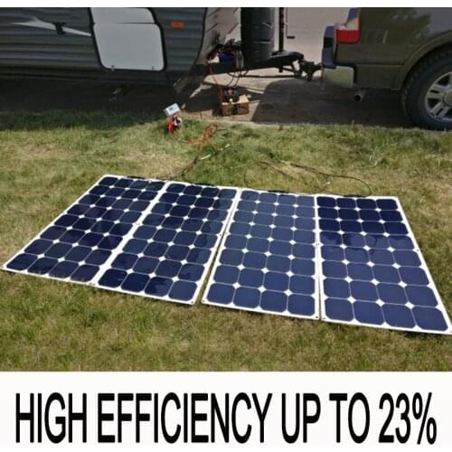 Flexible Solar Panel 100W 12V Sunpower Solar Panel Kit 200W 300W USA Imported Cell Battery Charger Camping RV Boat Home System