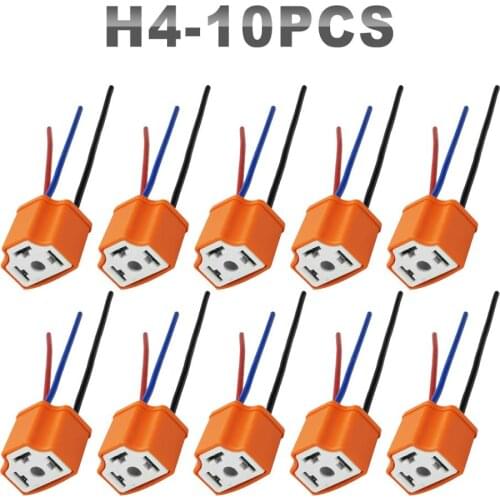 JGAUT Repair Bulb Holder H4 H7 9005 HB3 9006 HB4 Wire female Ceramics Replacement Fog Light Headlamp Connector