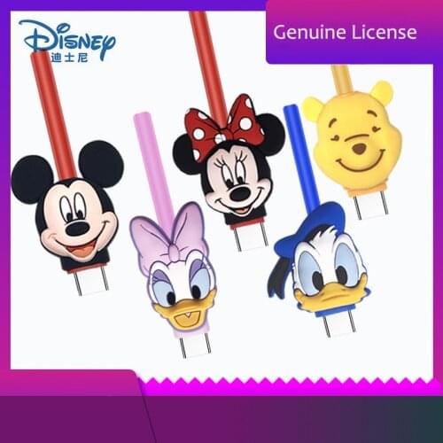 Disney Mickey Mouse USB Type C Cable For Xiaomi Samsung huawei Fast Charging Wire Cord USB-C Charger Mobile Phone Type-C Cable