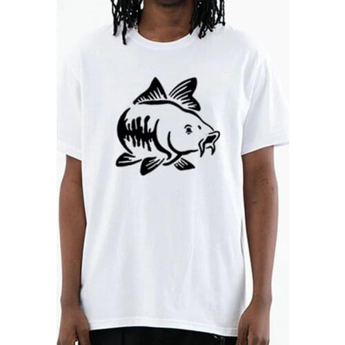Carp Fish T-shirt Fishings Ruined My Life 2021 Summer Cool MenS Short Sleeve Funny Fashion 100% Cotton Tees