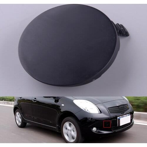 Car Front Bumper Tow Hook Cover Cap Black ABS Fit For Toyota Yaris 4Door Sedan 2006 2007 2008 2009 2010