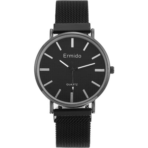 New Fashion Magnet Mesh Band Men Watches Top Brands High Quality Relogio Masculino Horloge Male Clock SeLL like Hot Cakes