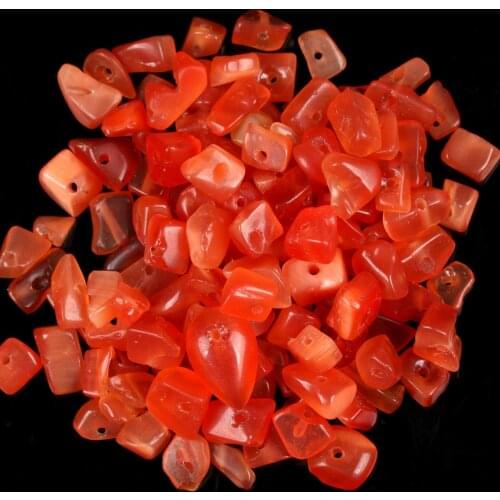 Natural Red Cat Eye Gravel Shape Opal Irregular Stone For Jewelry Making 15 Inches Bracelet Necklace Decoration Loose Beads