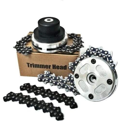 New Universal 65Mn Grass Trimmer Head Brush Cutter Garden Tools Upgraded With Coil Thickening chain For Lawn Mower Replacement