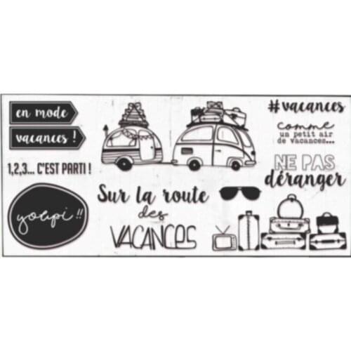 2021 NEW French Clear Stamp/Seal for DIY scrapbooking/photo album Decorative clear stamp sheets A6067