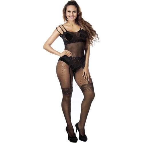 New Sexy Black Body Bodystocking Costumes Transparent Body Suit Body Stockings for Sex Fishnet Erotic Lingerie Crotchless