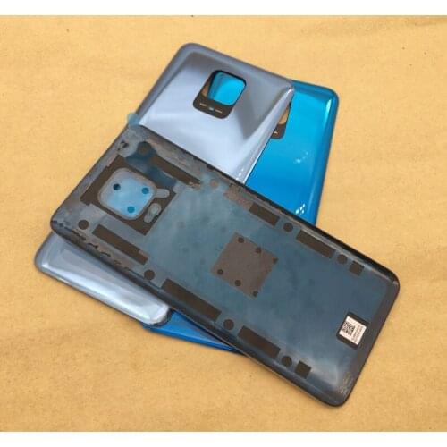 Original Battery Cover Rear Housing Door For Xiaomi Redmi Note 9S Note 9 Pro Back Glass Panel Case With Adhesive Replace
