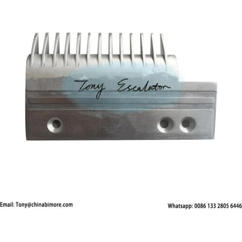 655003002 Escalator Comb Plate Aluminum L155mm W92mm Hole Space 89mm 18mm RIGHT 13Teeth