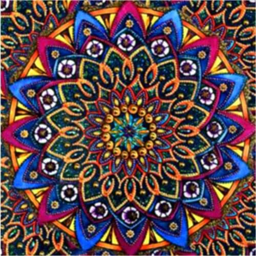 Religion Mandala DIY 11CT Cross Stitch Embroidery Kits Needlework Craft Set Printed Canvas Cotton Thread Home Dropshipping