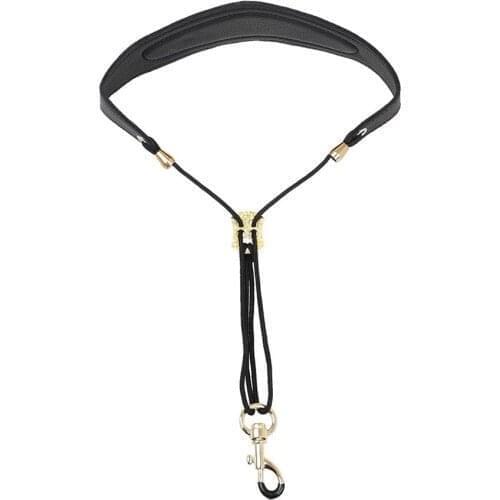 Saxophone Adjustable Neck Strap Leather Saxophone Shoulder Musical Parts sax strap with Buckle for Sax Players Music Lovers