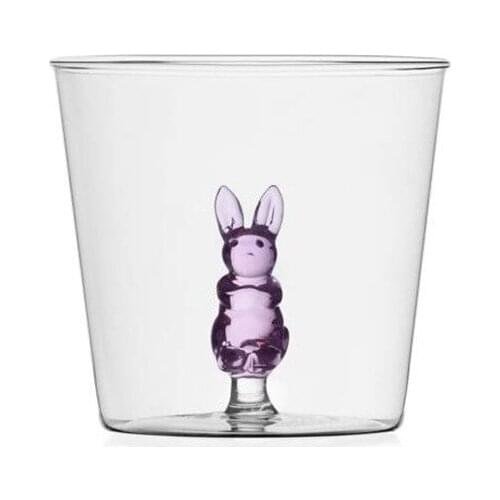 Net Red Cute Animal Water Cup Heat-resistant Glass Couple Cup Gift Owner Cup Breakfast Milk Cup Juice Cup Coffee Cup