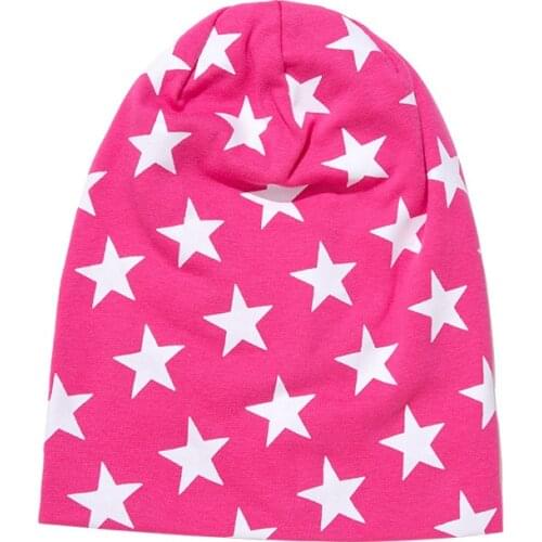 Fashion Star Printing Baby Hat Toddler Boy Girl Infant Beanie Hats Spring Autumn Winter Childrens Hats Newborn Caps 0-3 Years