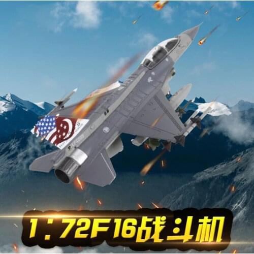 USA F16 1/72 Scale Navy Army American F-16D Fighting Falcon Airplane Model Adult Children Military Toy Kids Souvenir Show Model