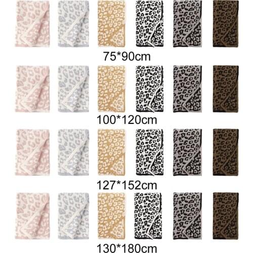 Super Soft Throw Blanket Leopard Print High-Grade Flannel Fleece Blankets Cozy Sofa Blankets for Kids Adults