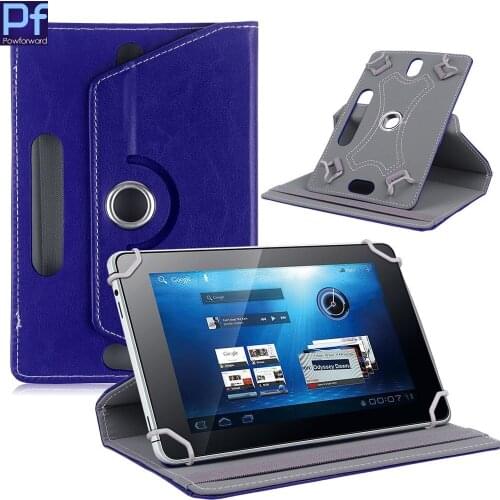 For OLT On-Tab 7011 4GB/7011s 4GB 7" Inch 360 Degree Rotating Universal Tablet PU Leather cover case Free Pen