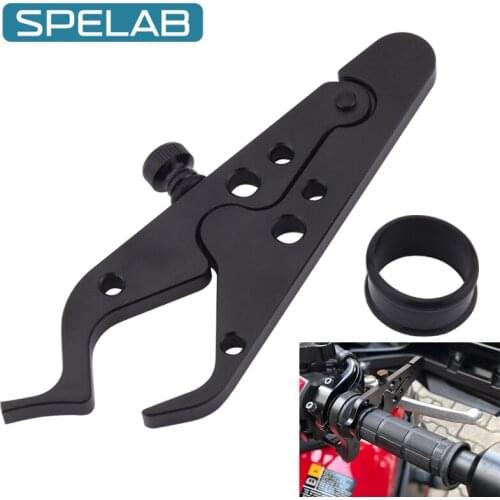 SPELAB Universal Motorcycle Throttle Lock Cruise Control Clamp Aluminum Cruise Control Assist Rubber Ring Motorcycle parts