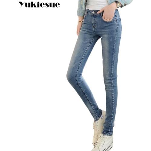 Vintage ripped jeans for women jeans woman jean femme womens skinny jeans woman pencil pants denim jeans female Plus size