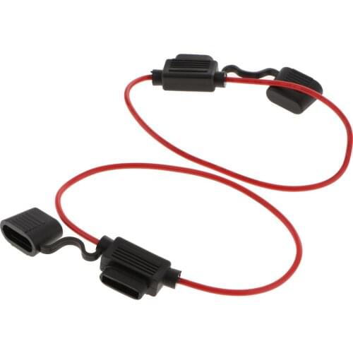 In-Line Blade ATM Medium Fuse Holder Waterproof 14AWG For Car Boat Truck