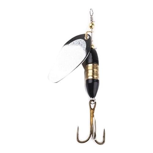 Elenxs 1PCS/5PCS/10PCS 8.5cm/18g Lifelike Outdoor Fishing Lures Alloy Artificial Rotating Sequins Bait