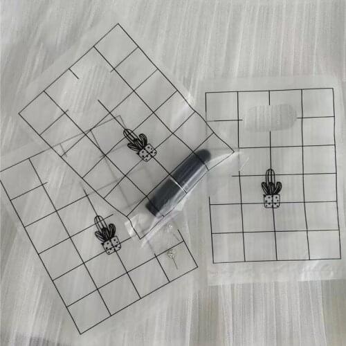 Thank You Present Lattice Plastic Bag Cute Mini Gift Bag With Handle Small Gift Packaging for Jewelry/Earrings/Lipstick/Candy