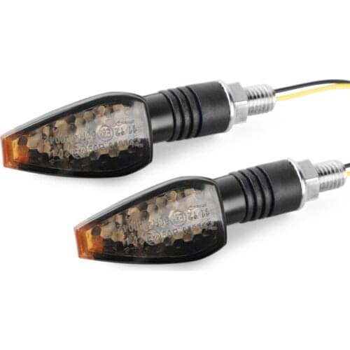 2pcs Universal 14LED Motorcycle Turn Signals Long Short Turn Signal Indicator Indicator Lights Blinker Light Flashers