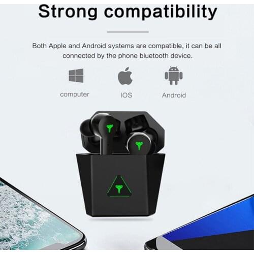 38s TWS Touch Bluetooth Wireless Earphone Stereo Sound Game Bluetooth Headset Binaural Low Delay Sports Headphone