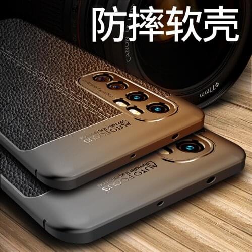 Case For Xiaomi Mi Note 10 Lite Shockproof Hybrid Armor Leather Texture Soft TPU Case For Xiaomi Mi Note 10 Lite Mi10 Pro