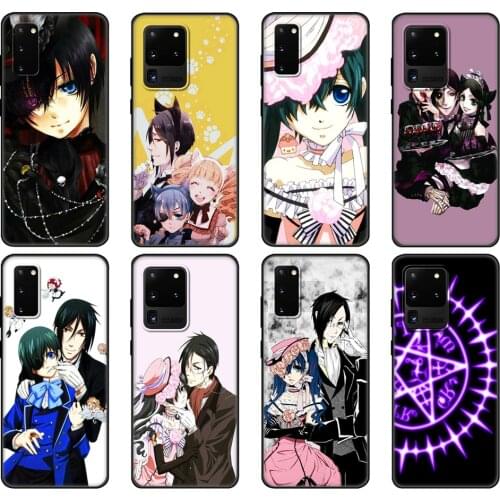 Black tpu Case For Samsung galaxy S20 /S20 PLUS/S20 ultra/S20+ /S20FE back cover Japanese Anime Black Butler Kuroshitsuji