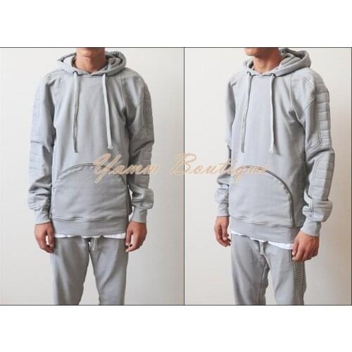 Mens Tactical Hunter Quilted Shoulder Front Oval Zippers Multi Functiona Sweatshirt Hoodie / Assassins Creed