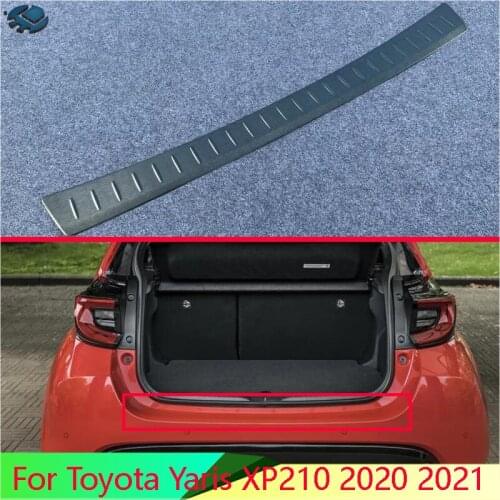 For Toyota Yaris XP210 2020 2021 Stainless steel rear bumper protection window sill outside trunks decorative plate pedal