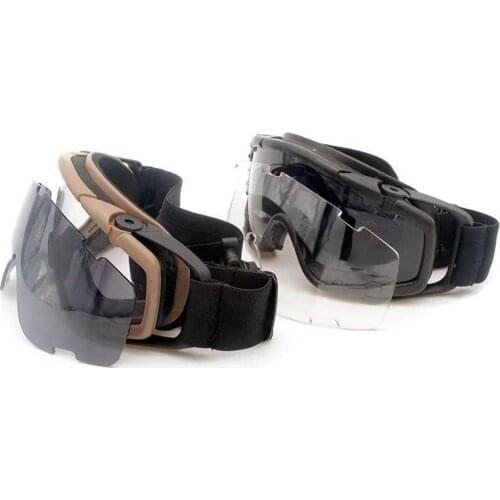 FMA Cooler Fan Version Black Outdoor Paintball Airsoft Glasses SI-Ballistic Goggle